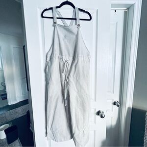 Papillon Blanc White Striped Fabric